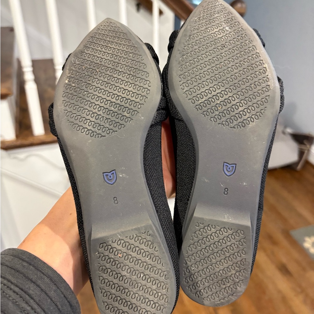 Rothy's Black Pointed-Knot Ballet Flats - Picture 2 of 2